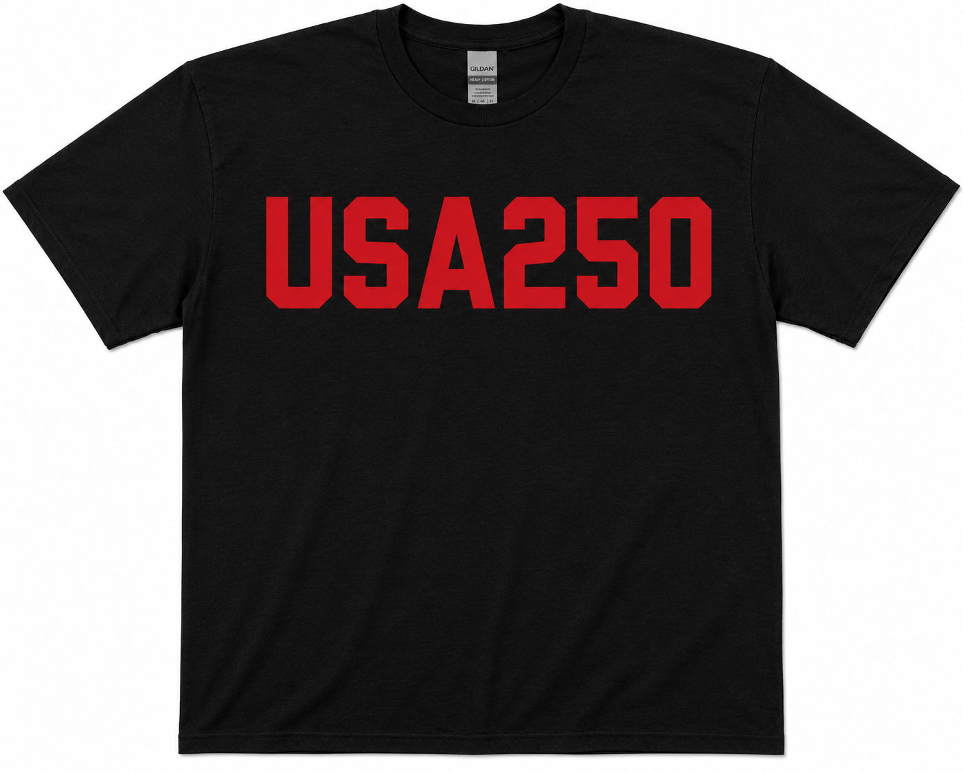 USA250 Patriotic Graphic T-Shirt – Black