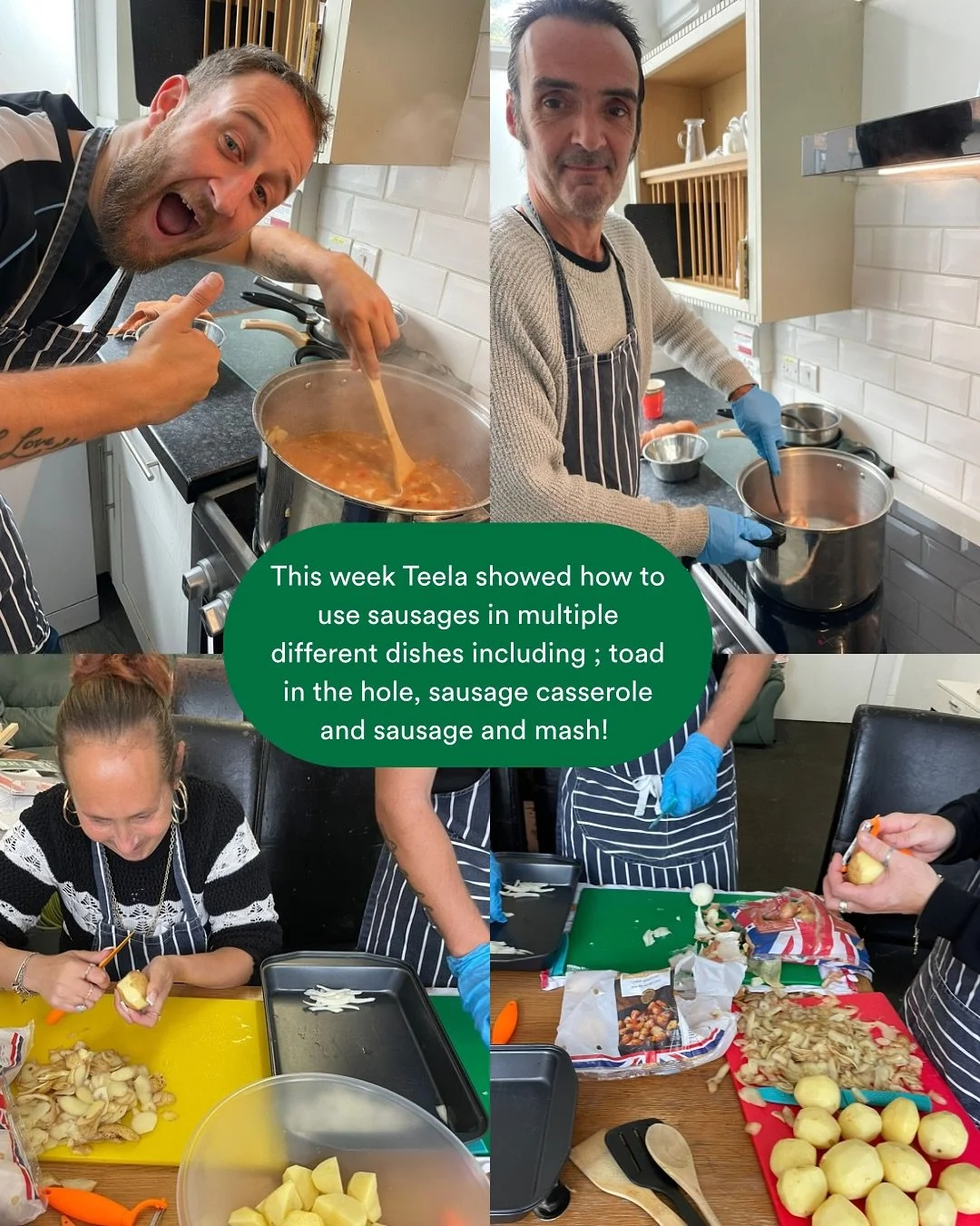 Making every ingredient go further! In today&rsquo;s cooking class, we explored creative ways to use sausages across multiple bulk meals , helping everyone stretch their budget while still enjoying tasty, nourishing food. 💕

#charity #cooking #meals