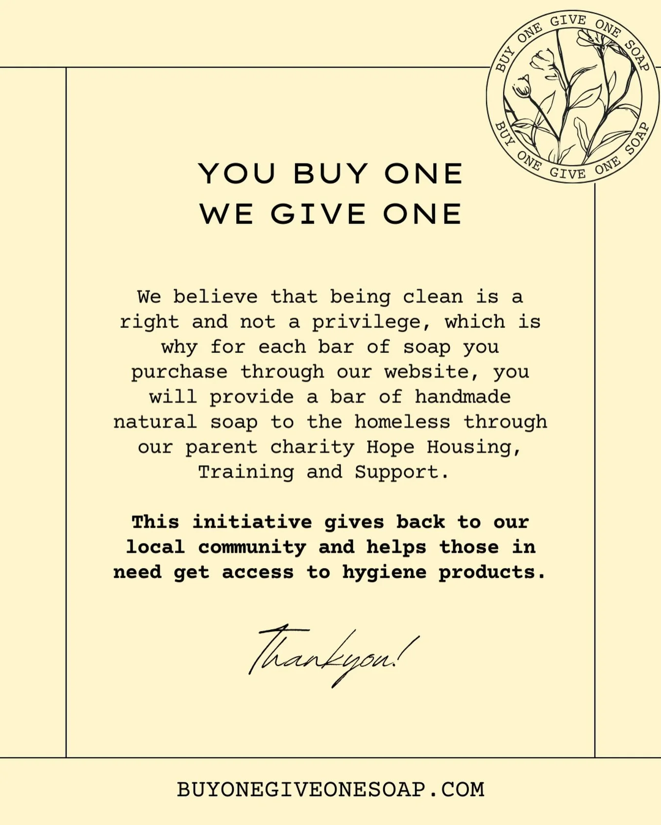 💙🫧🧼 If you&rsquo;re looking for a way to support Hope Housing this Christmas, our Buy One Give One Soap non-profit is the perfect way to give back. 🧼🫧💙

When you buy a bar whether as a gift for yourself or someone else you&rsquo;re also giving 