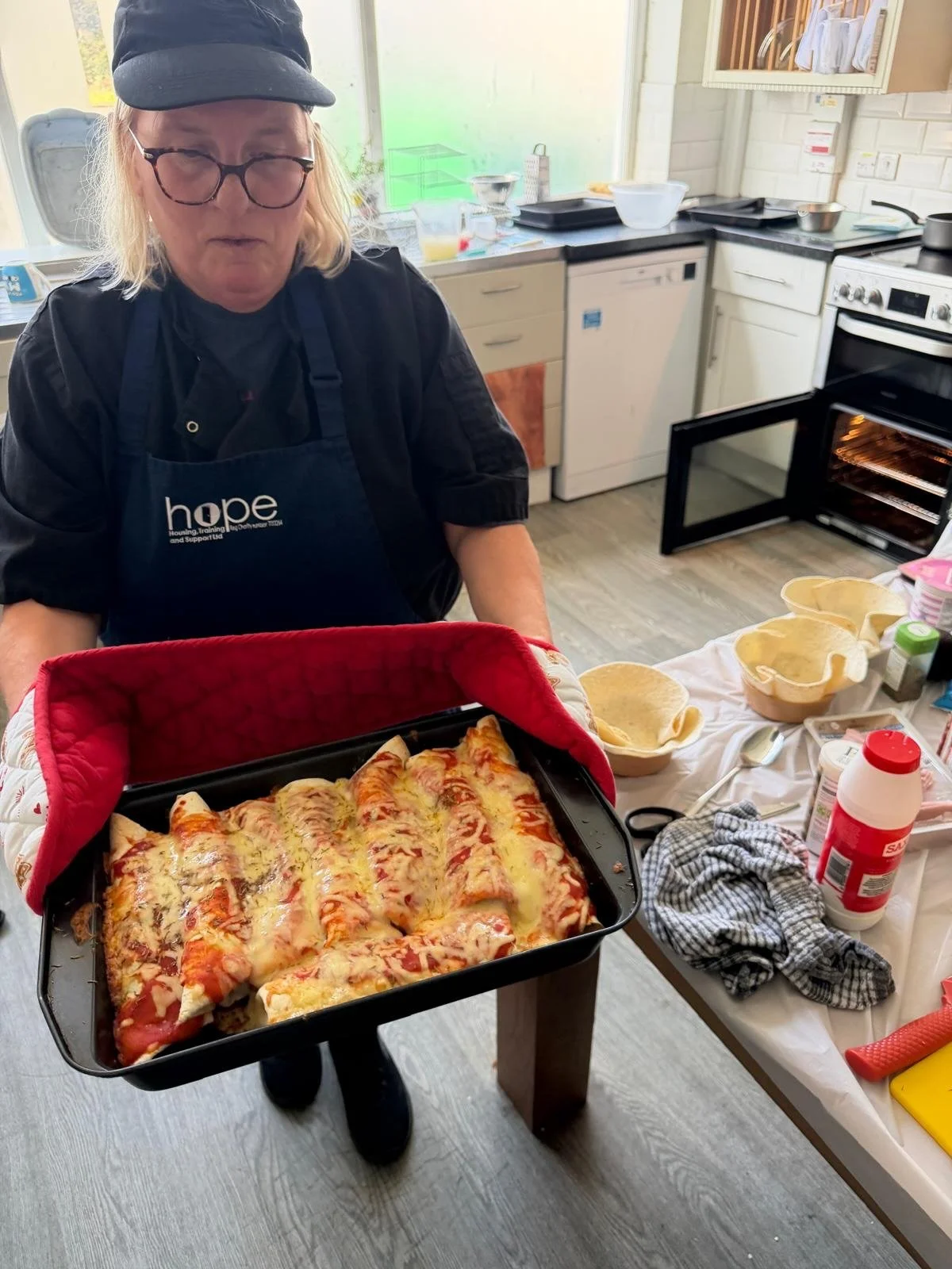 What an AMAZING Cooking Class today! 👩&zwj;🍳

Today we showcased the humble tortilla wrap and turned ONE simple ingredient into endless possibilities proving you don&rsquo;t need to spend more to eat well, just get creative!
Our residents made:
🌮 