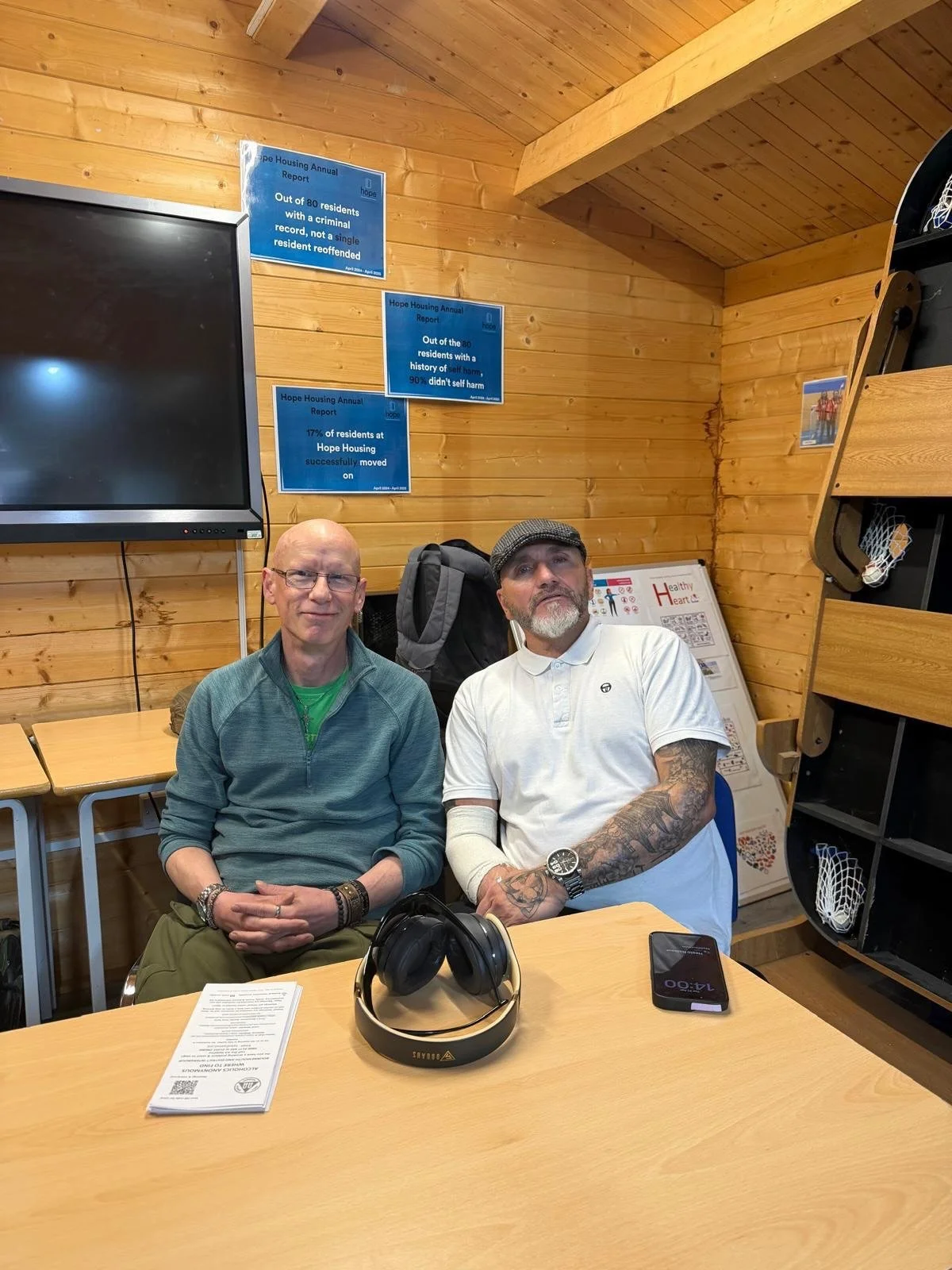 This week our residents had the opportunity to hear from Neil, Des, and a special guest who preferred to stay out of the spotlight. They generously shared their personal journeys with Alcoholics Anonymous, offering honesty, insight, and hope. A power