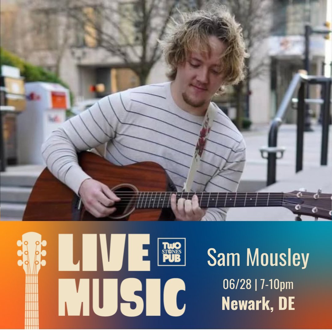 Come out for some cold drinks &amp; a great time with @samuelmousley LIVE in Newark tonight! 🎸🍻📣