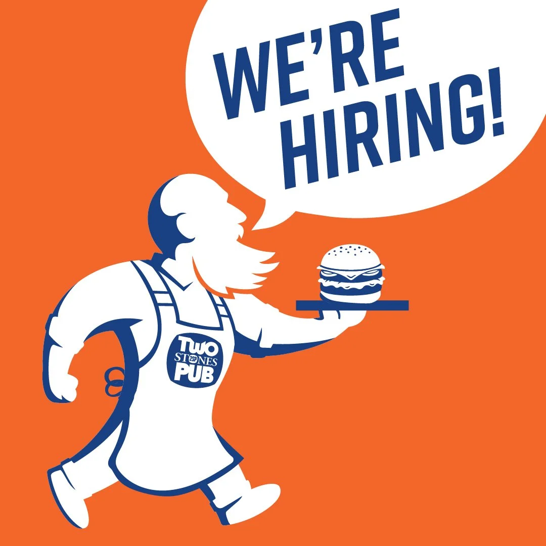 If you're outgoing, hospitality-minded &amp; are looking for an energetic work environment that offers plenty of options for personal &amp; professional growth...well, I think we should meet!

Stop in or visit https://www.twostonespub.com/careers to 