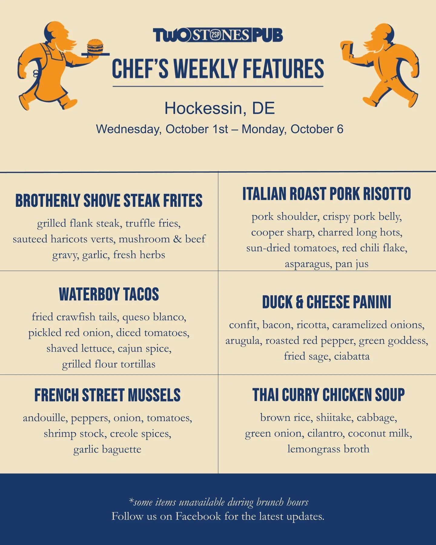 If hoodies &amp; shorts weather doesn't get you excited for October, then this week's round of Chef's Features definitely will! 🍂