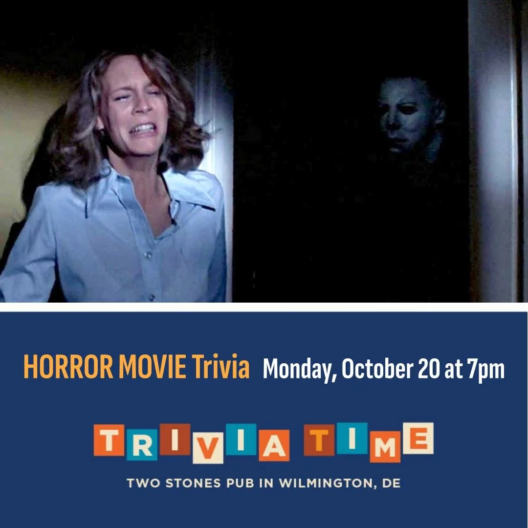 Who's got BRAAAAAAINS? 🧠🧟 If you're not afraid of the dark, tonight is Horror Movie Trivia in Wilmington! Come up, be smart &amp; win prizes...if you dare.