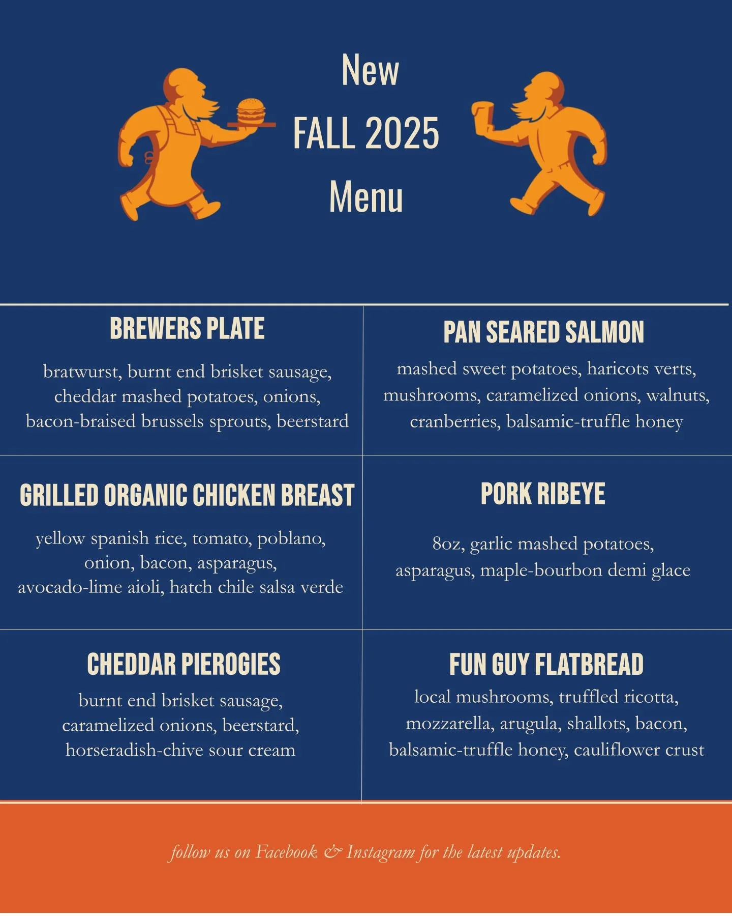 Here's a look at some of the new dishes that're joining the menu for fall &amp; winter. Come on out today &amp; be the first to try 'em! 🤌🤌🤌