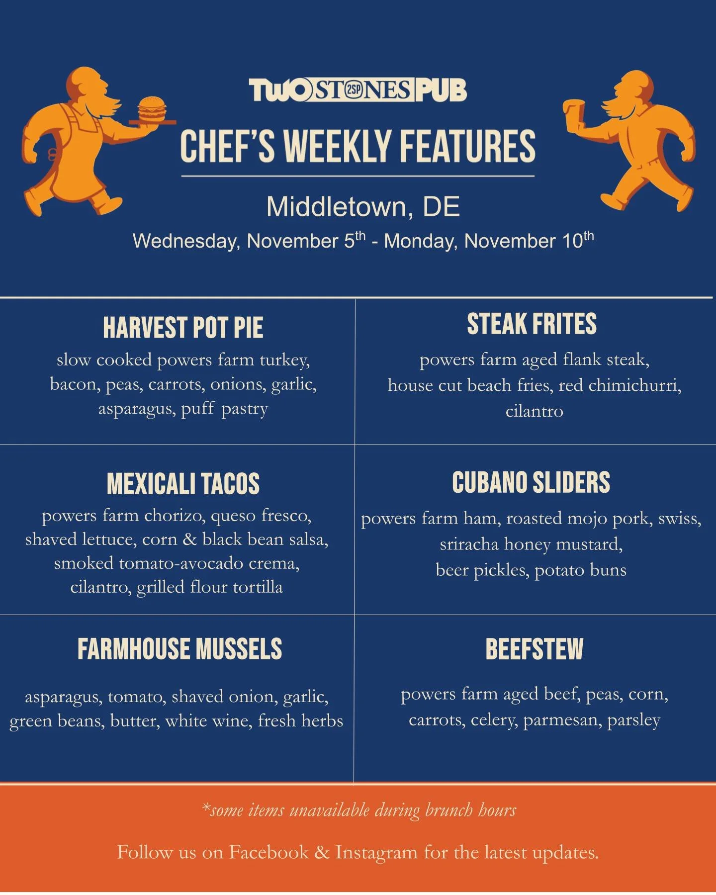 The Chefs are back at it! Come in &amp; get cozy with this week's features.