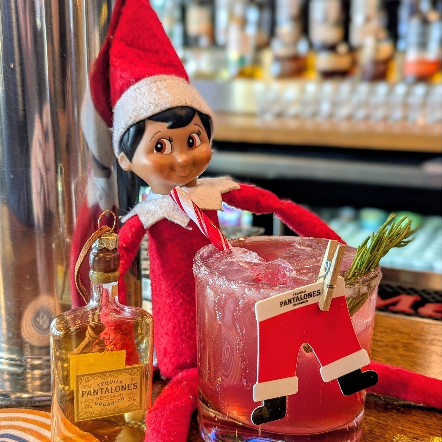 Holidays stressing you out? Unwind with a Santa Pants - @pantalonestequila with cranberry, lime &amp; ginger beer.