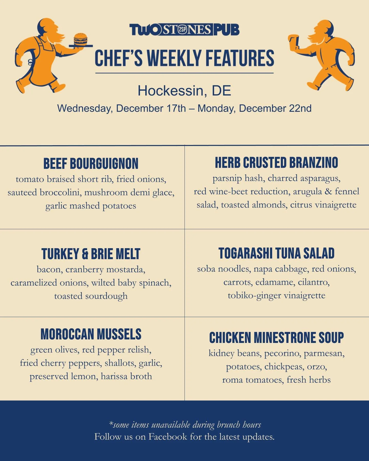 We're officially in the last two weeks of the year where calories don't count, having a drink at lunch is perfectly fine &amp; everything else is 2026's problem. Come out &amp; treat yourself - you deserve it.