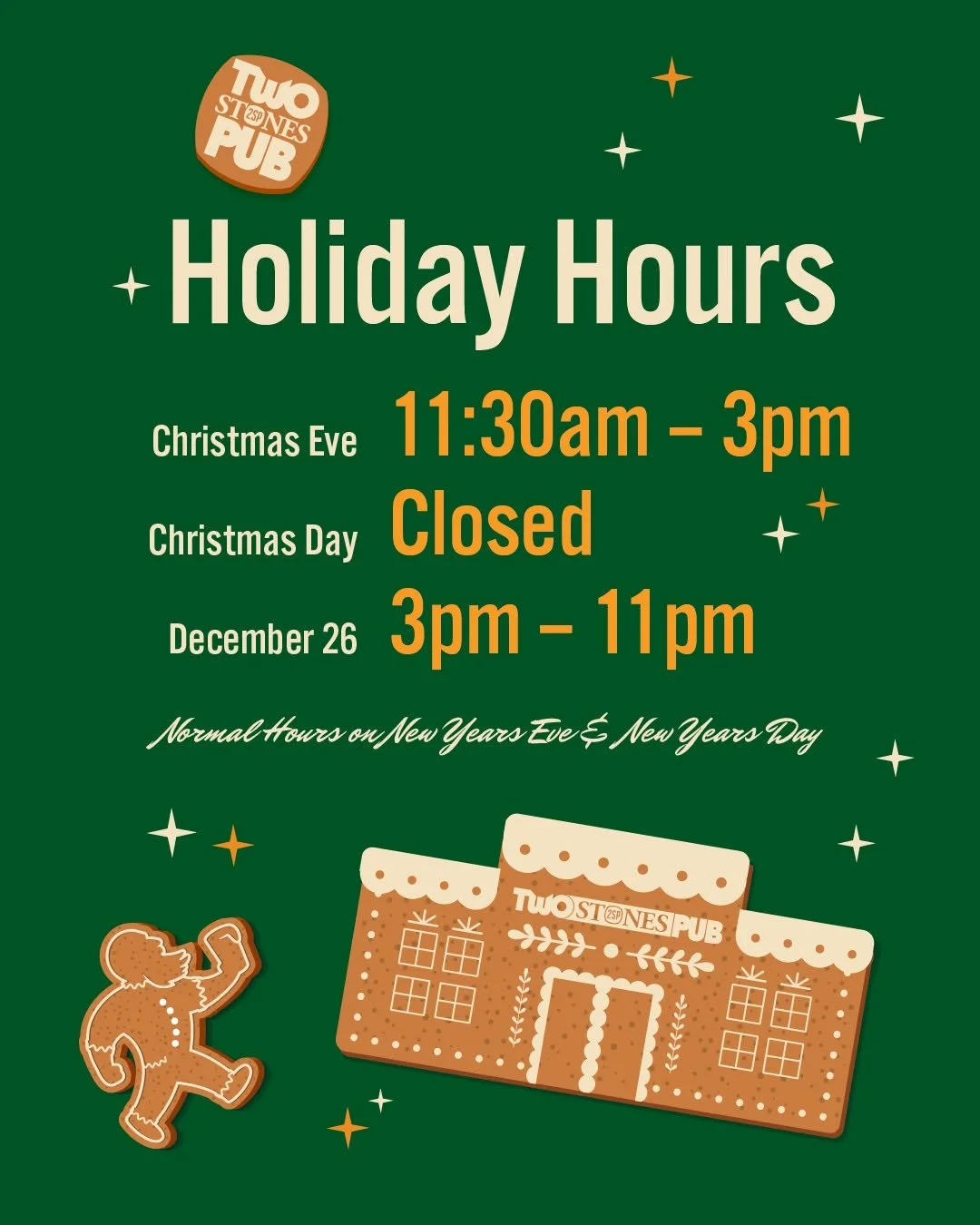 ❄🎁 We'll be open until 3pm tomorrow for any last minute needs. Gift cards, 2026 Mug Club cards, a few drinks - you know, anything that might make the holidays easier!