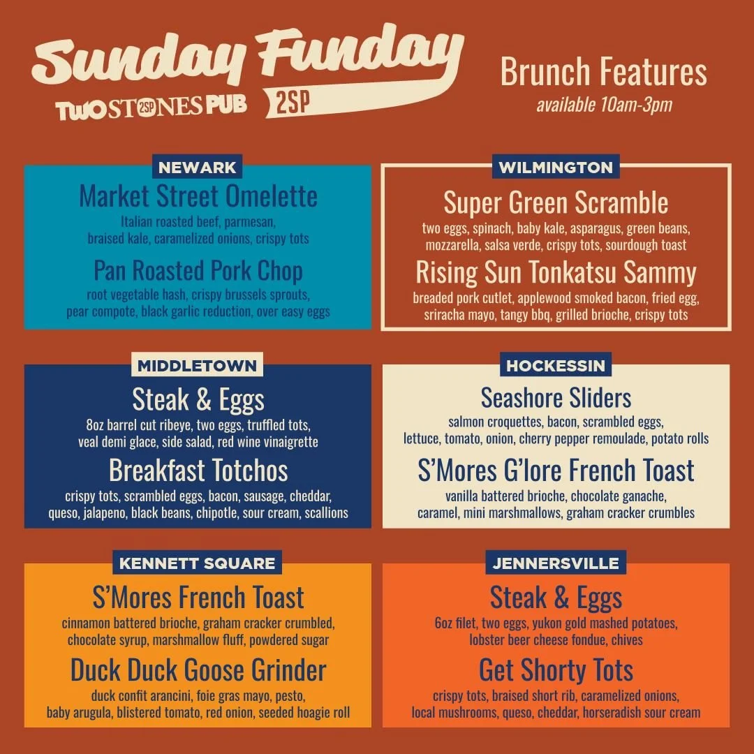 #SundayFunday is HERE! 🍾

🍳 Brunch | 10am-3pm

🦅 Eagles Game Day Pheatures 

🍒 $4 Statesides &amp; Surfsides All Day
