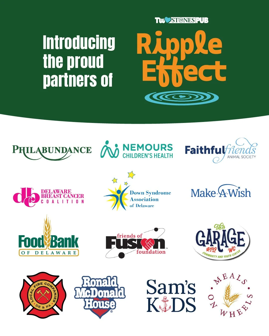 This Valentine's Day, we wanna talk about some organizations &amp; causes that we absolutely ❤️❤️❤️. All year, we'll be working with these great folks towards our goal of raising $150,000 through Ripple Effect - our 15th anniversary fundraising initi