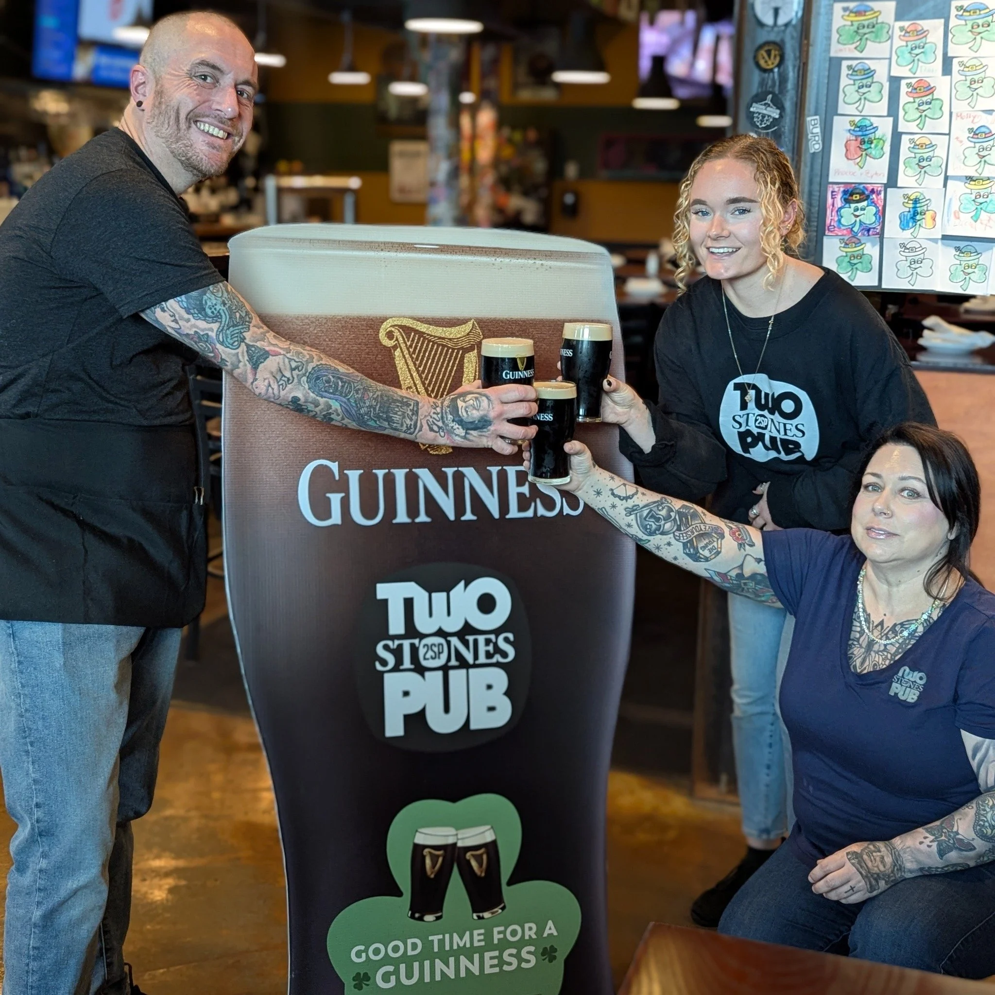 Lovely #SundayFunday for a Guinness! Corned Beef &amp; Cabbage + Guinness Stew are on the menu all day too. ☘