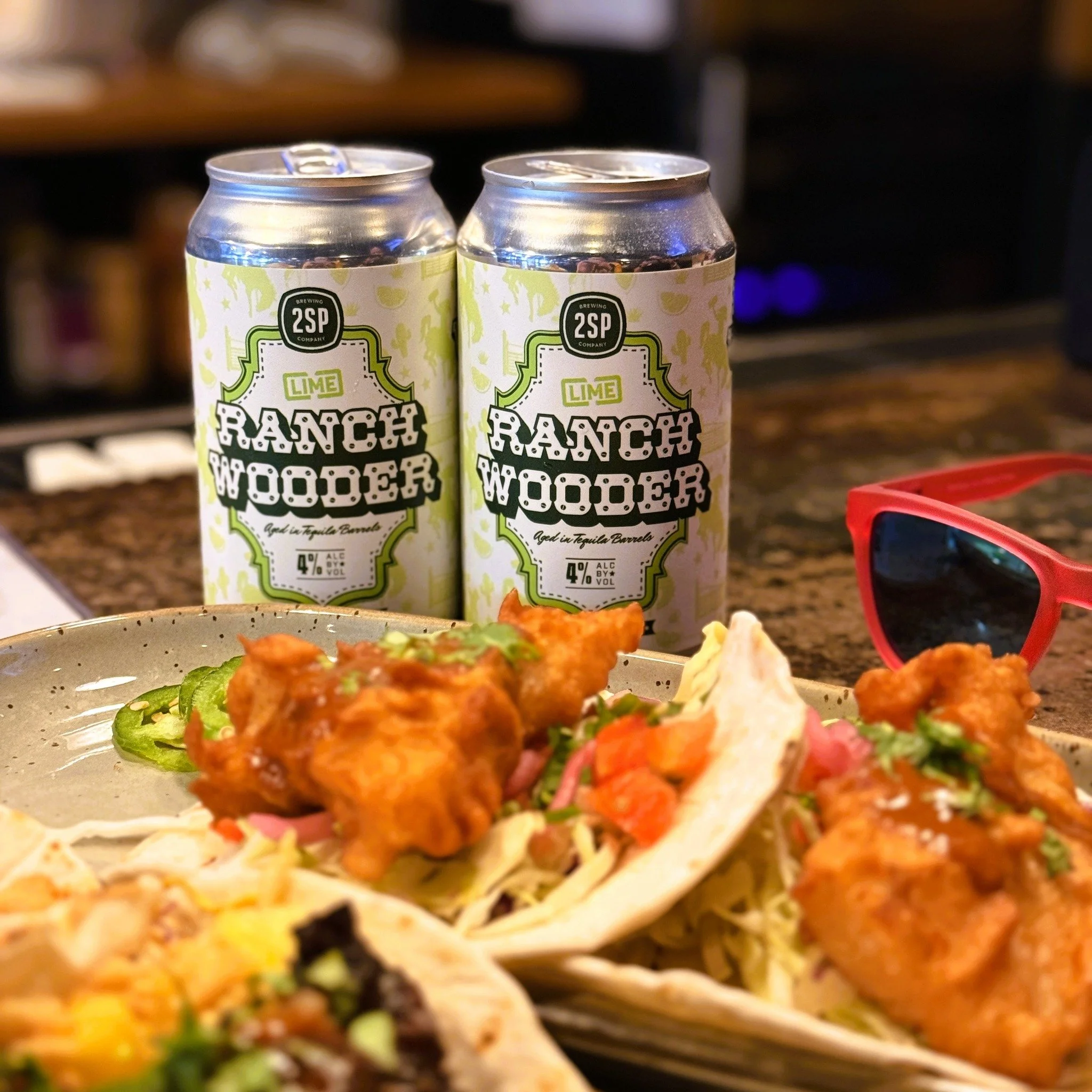 You know what our first 80&deg; Taco Tuesday of the year needs? $4 2SP Brewing Company Ranch Wooders. These refreshing tequila barrel aged seltzers with a hint of lime are the PERFECT pairing for your favorite tacos. 🌮🍋&zwj;🟩🍹