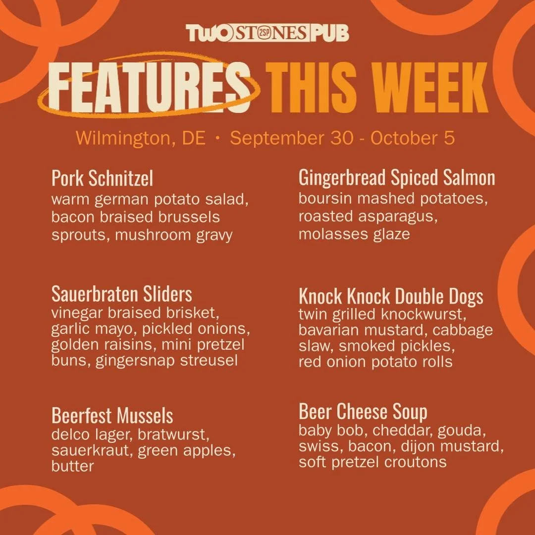 🍺It's Oktoberfest week at Two Steins Pub! Sorry - I'm the wurst. 🍺