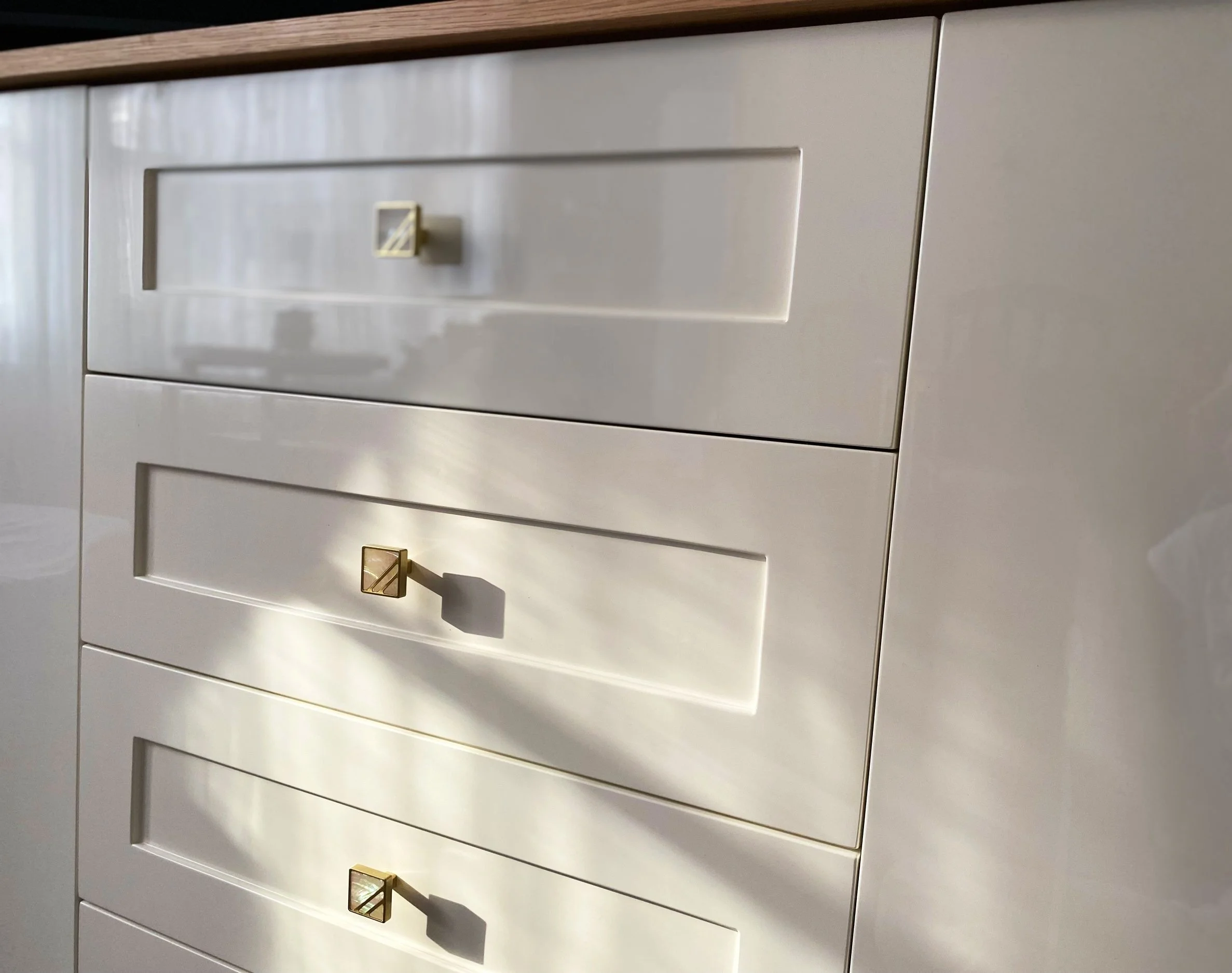 Bespoke sideboard details.