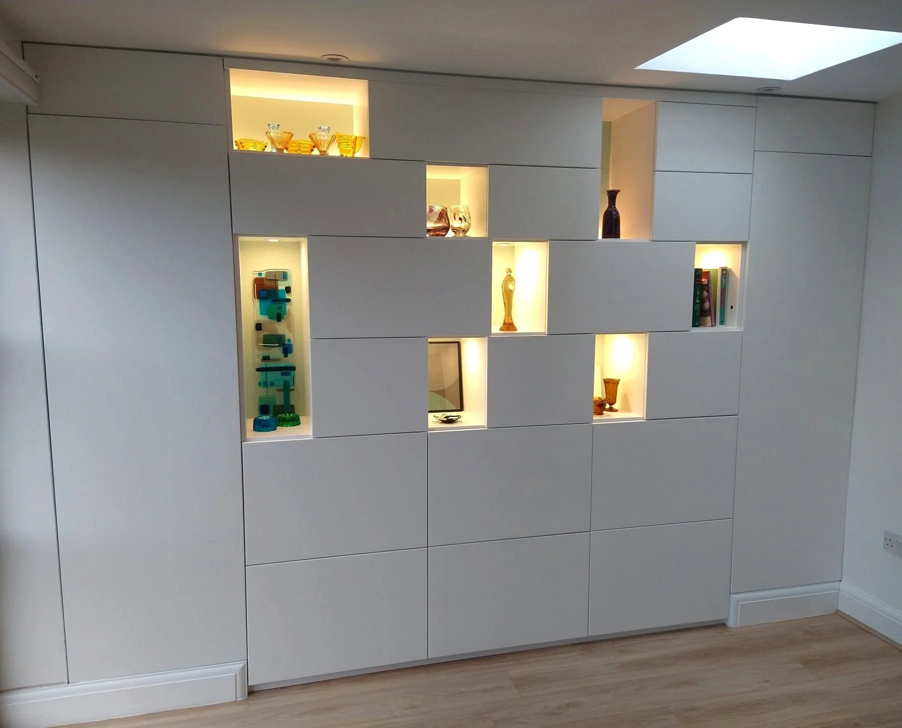 Living room project. Bespoke display unit.