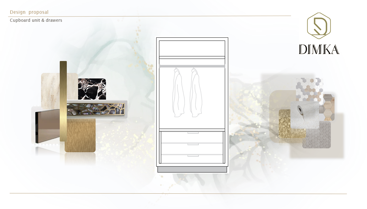 Design ideas and finishes proposal by our team.