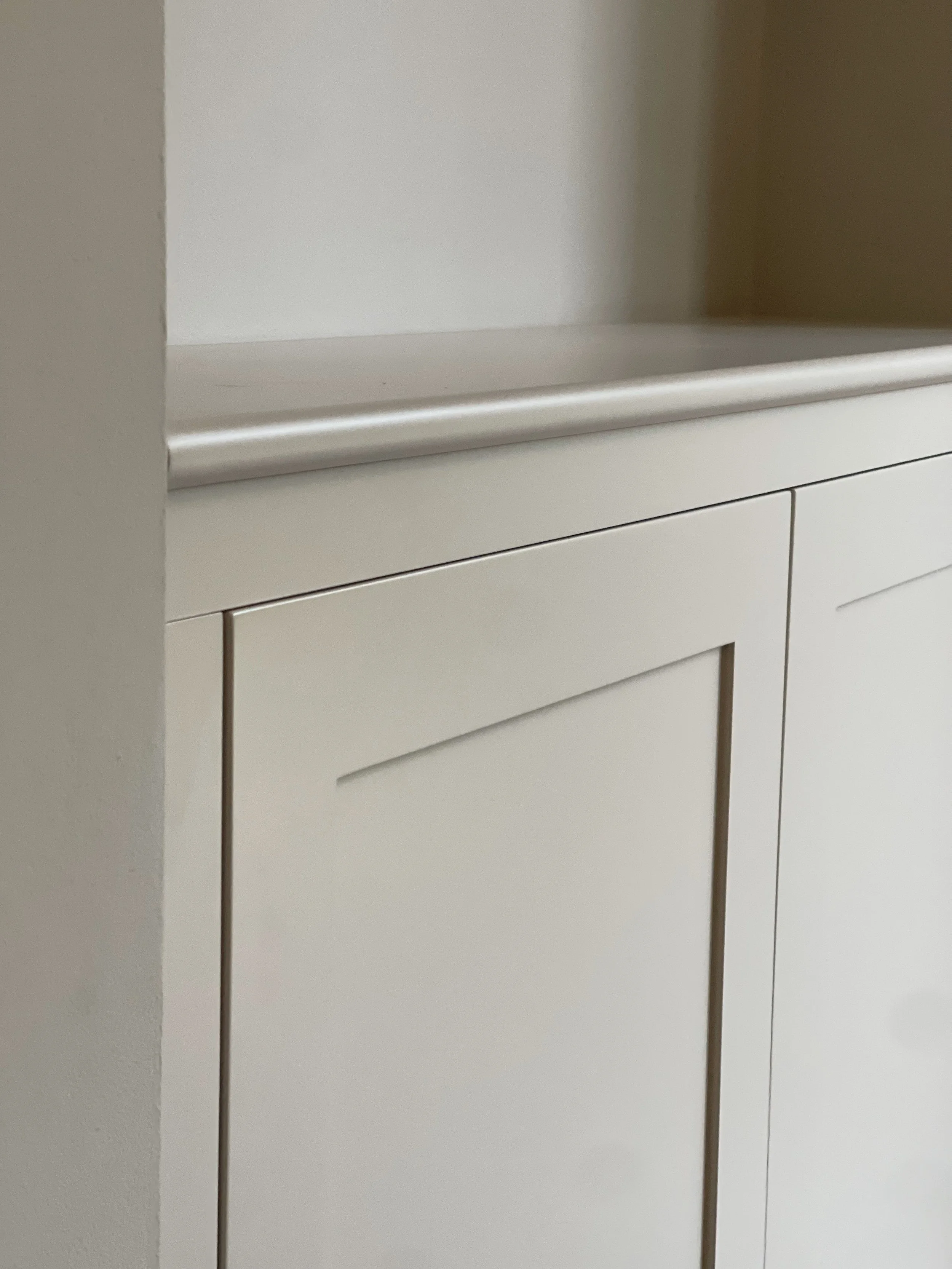 Living room project.Alcove shelving.