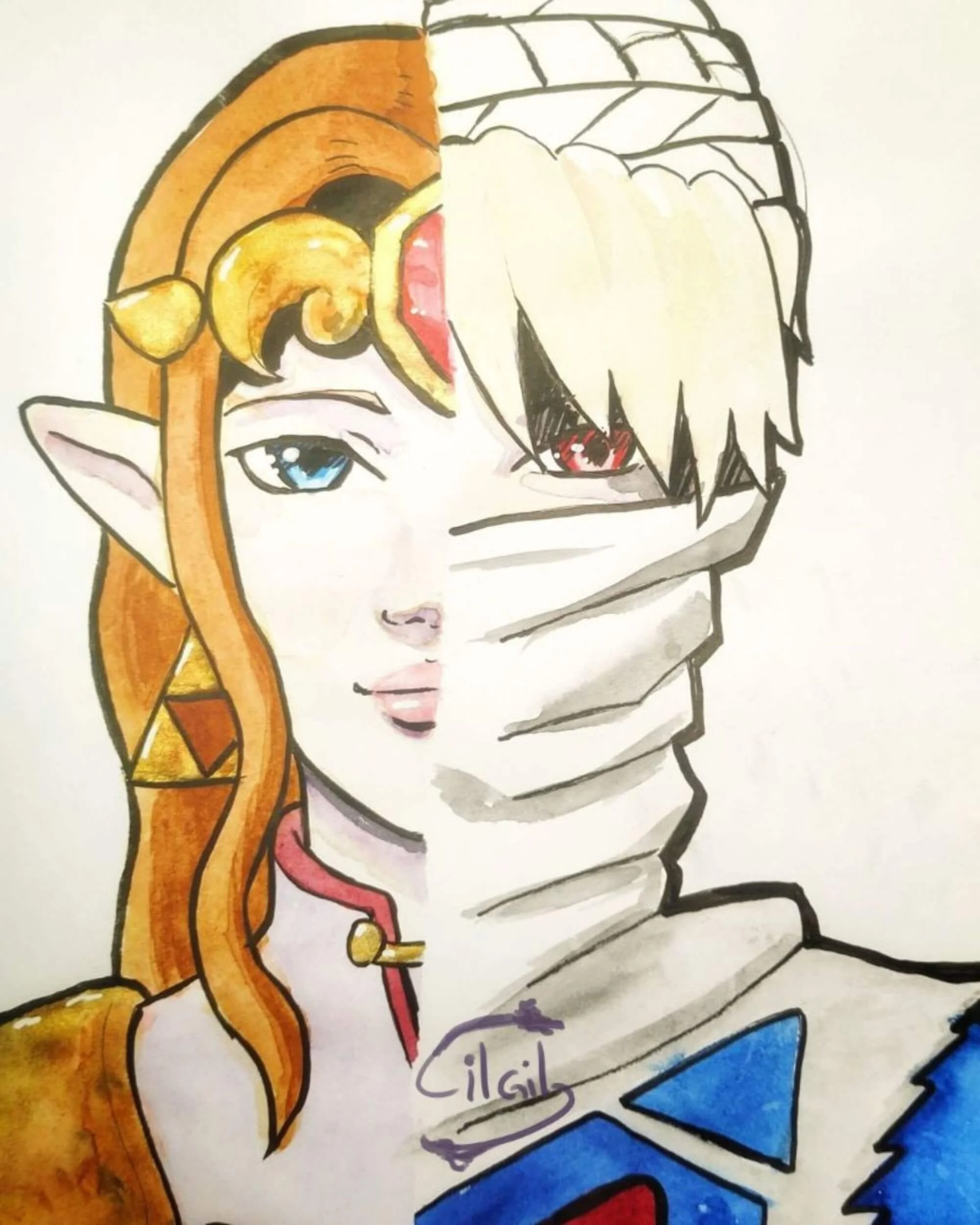Portrait Zelda/Sheik (Ocarina of Time)