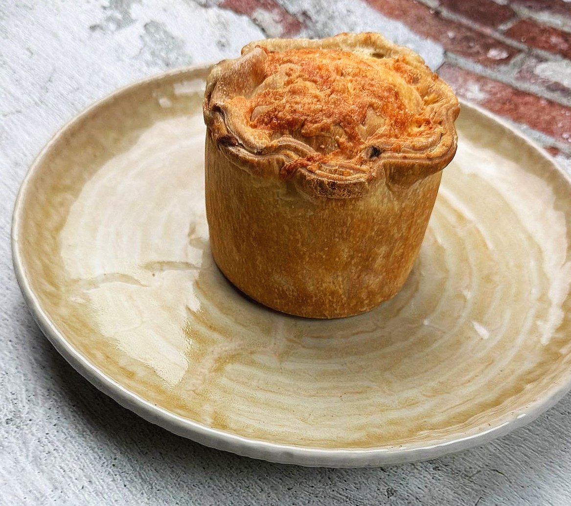 Cheddar, Potato & Onion Pie