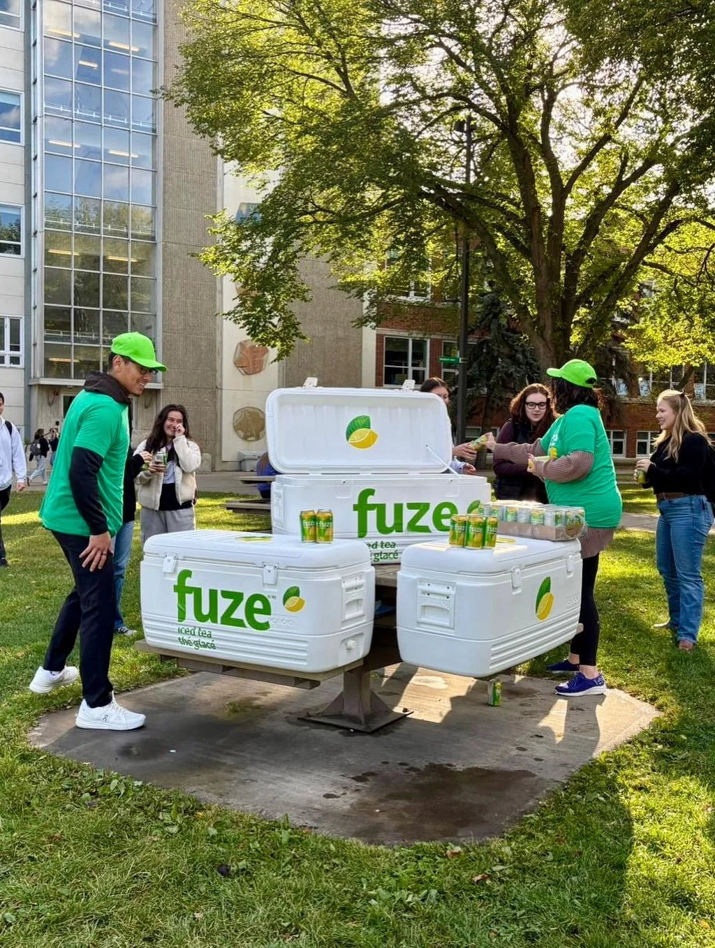 We proudly supported @fuze_ca and @peacetea_ca at 22 activations across 7 provinces on major college and university campuses! 🎓

Being part of this cross-country tour was an incredible experience, and a huge shoutout to our amazing brand ambassadors