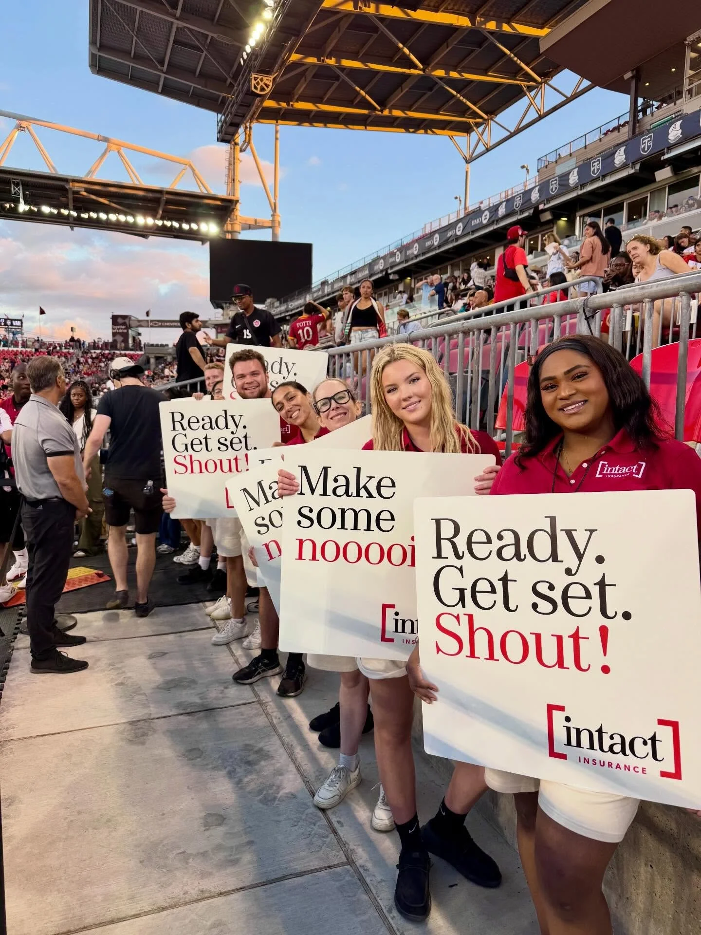 Supporting @intactinsurance at BMO Field for their NSL partnership was a blast! 🙌 

Our team was out in full force, handing out branded flags, running the Intact photo booth, hyping up the crowd, and creating unforgettable experiences for contest wi