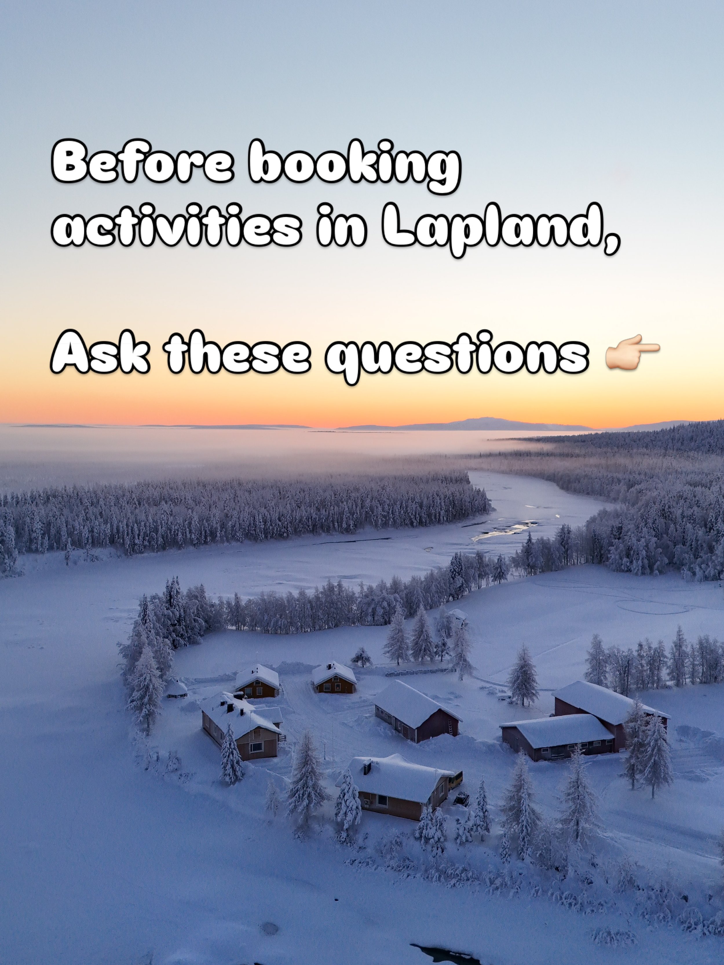 Sunday is here and so is the next blog post!

This one is for anyone planning their trip to Lapland and feeling the pressure to book everything. You really don&rsquo;t need to. ❤️ but you definitely need to book the trip - you can start from accommod