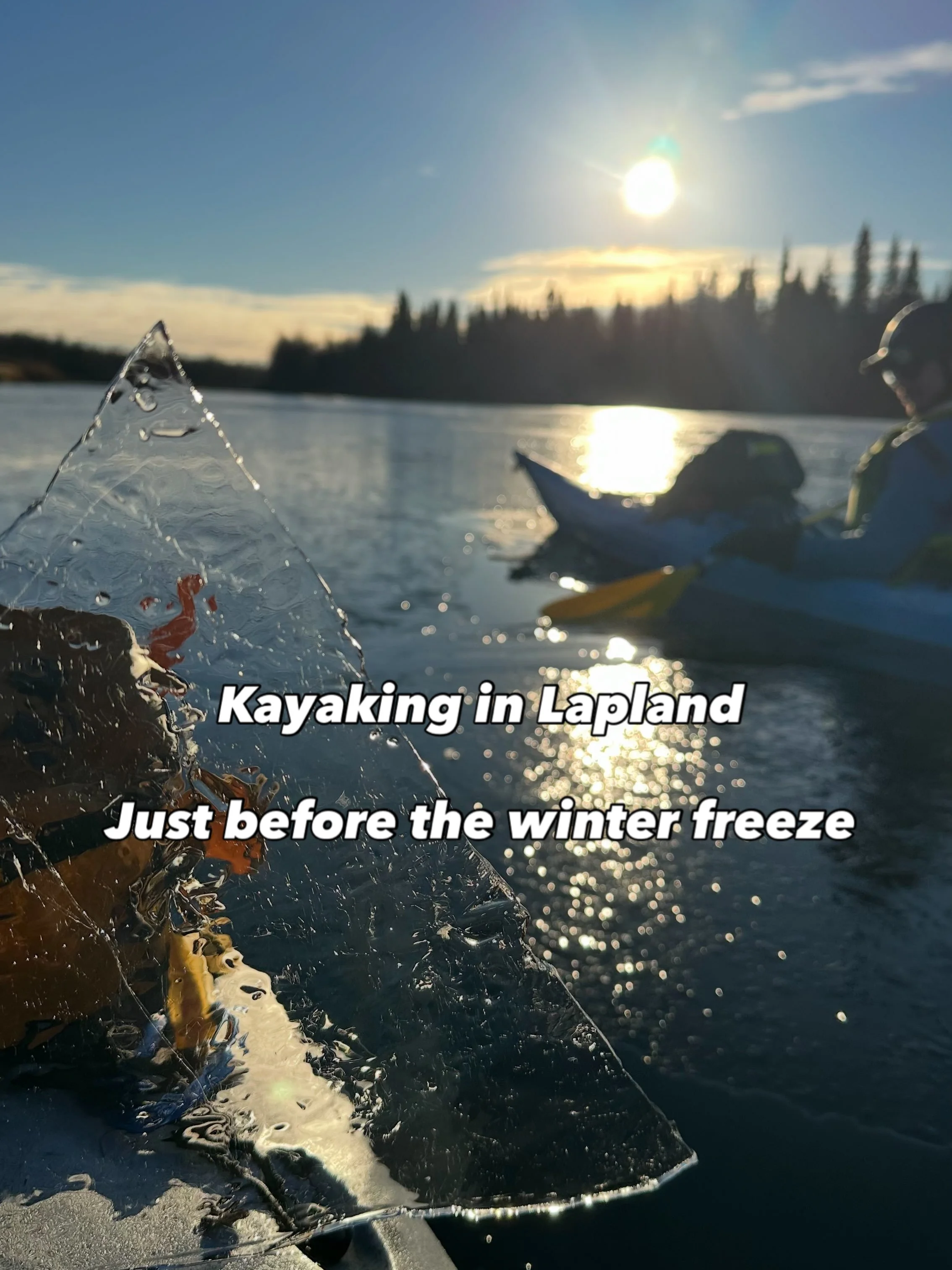 Kayak trip that we have wanted to do for long - and finally we did it! 😍

Could have maybe chosen to do it tiny bit earlier but at the same time we think the timing was perfect!

Nice calm sunny day with many different ice to be spotted in our home 