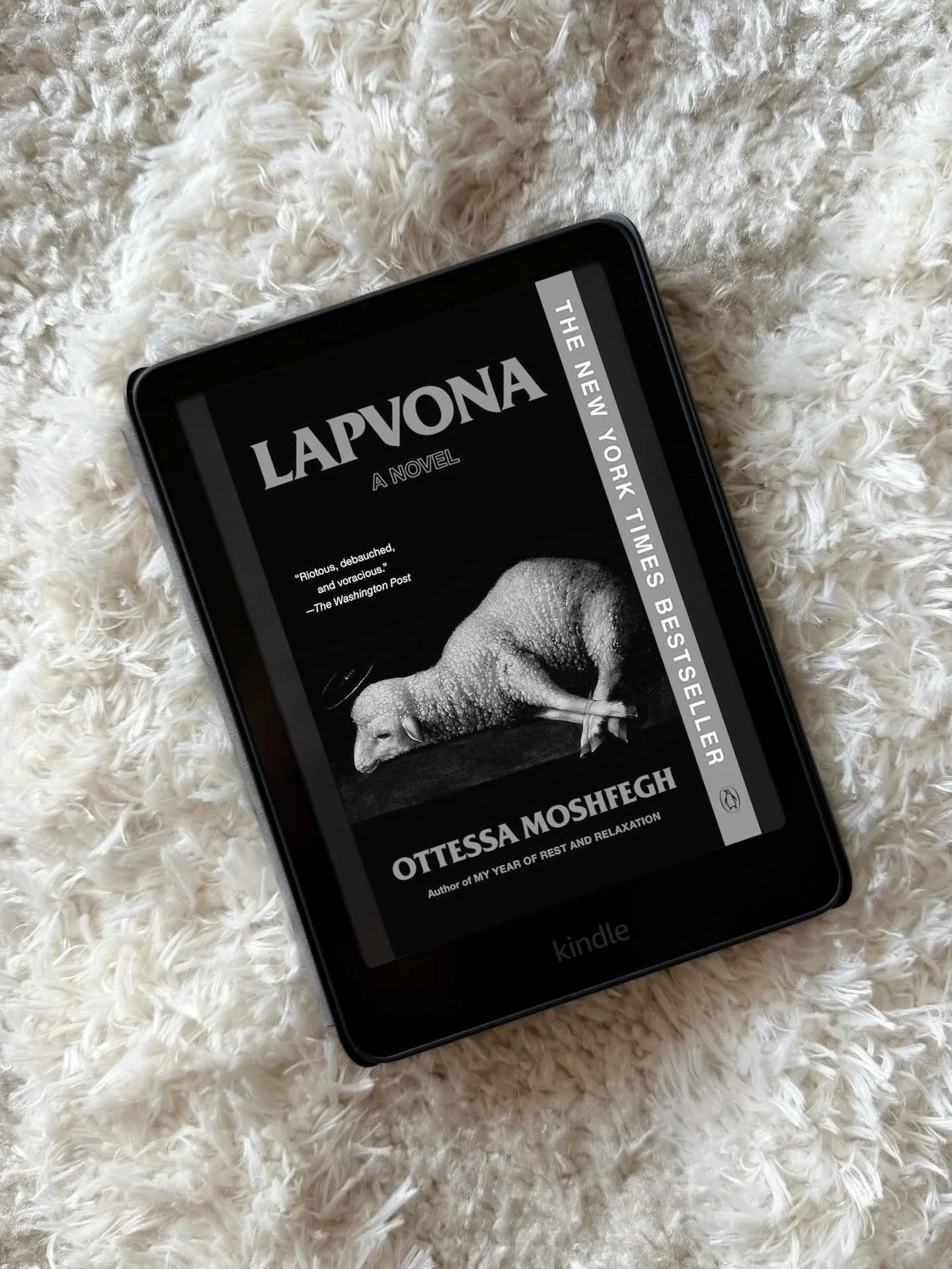 #currentlyreading #Lapvona by #OttessaMoshfegh rec by @nikki.mingoea 

In a village buffeted by natural disasters, a motherless shepherd boy finds himself part of a power struggle that puts the community&rsquo;s faith to a savage test, in a spellbind