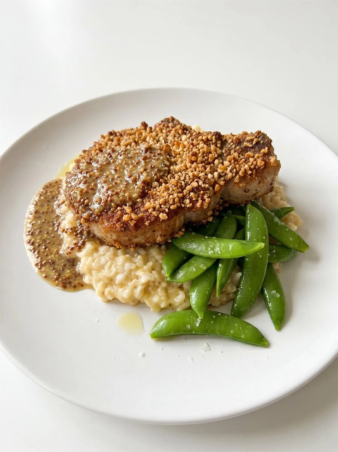 Pretzel-Crusted Center-Cut Pork Chops