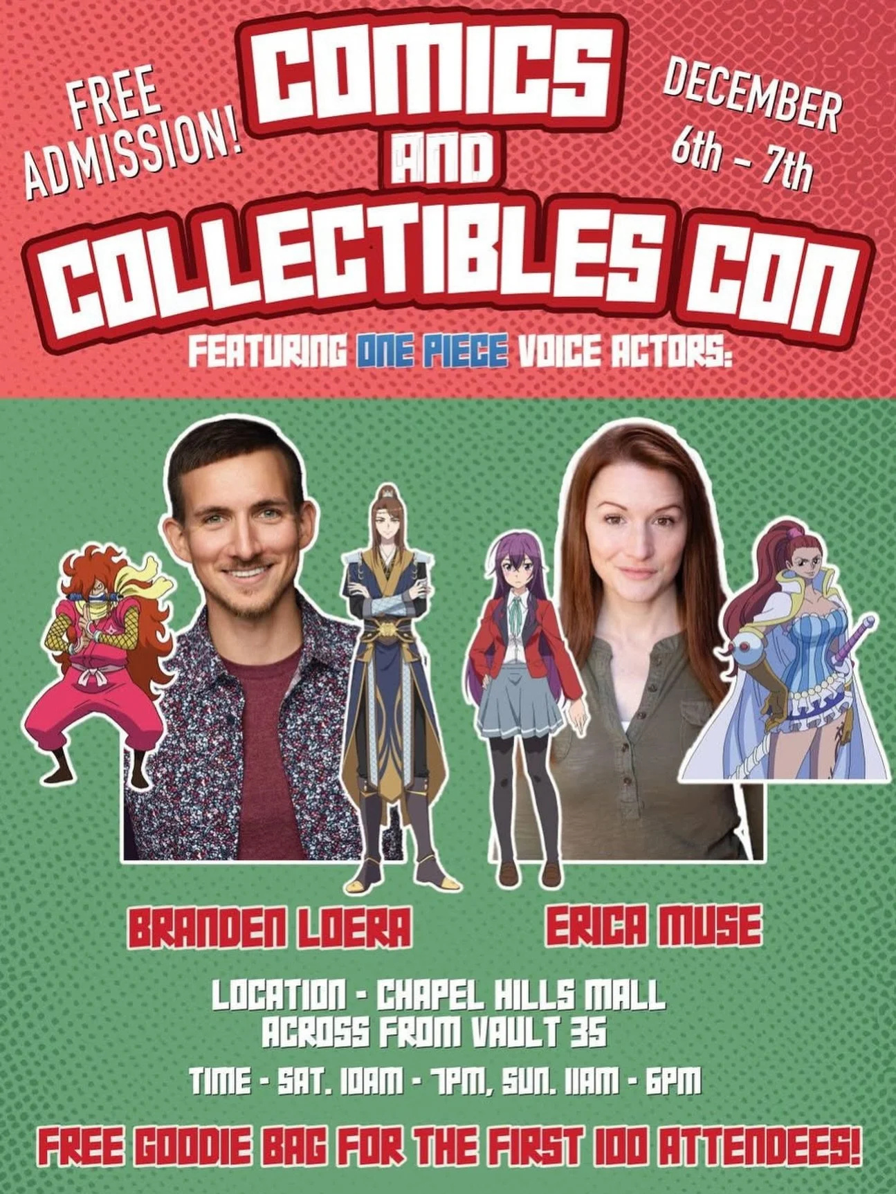 Very excited to be out at the @vault_35 Comics and Collectibles Con this weekend at the Chapel Hills Mall. I will have a wide selection of decks available and there it going to be a special appearance from both @ericamuseacts and @brandlo_vo from One