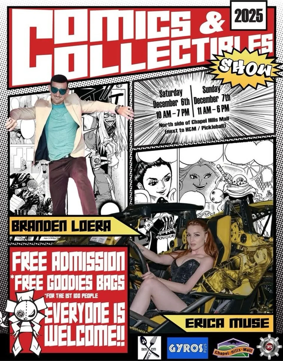 Come on out this weekend to the Chapel Hills Mall for the @vault_35 Comics and Collectibles Show! It&rsquo;s going to be a great weekend and you can find me right next to the guest voice actors, @ericamuseacts and @brandlo_vo 

Hope to see you all th