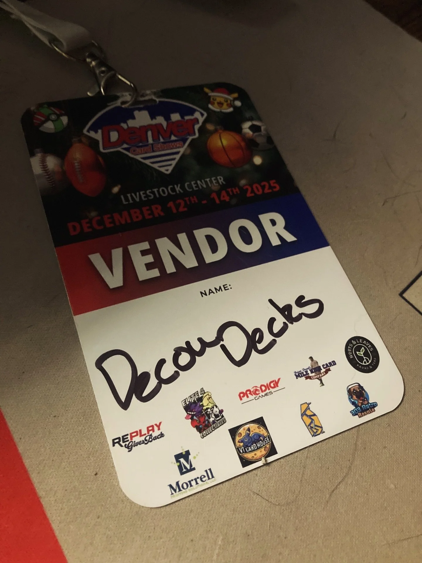 Wow&hellip; Where do I begin? This past weekend was special. I cannot thank all of you enough for your support at @denvercardshows but especially @deebos_card_house for again welcoming into his space. It was amazing seeing so many decks go to new hom