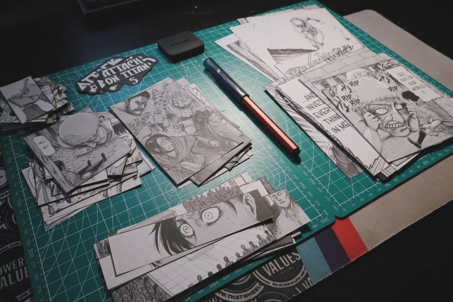 I think I left maybe 15 pages of volume 5 of Attack on Titan in the book. It takes about 3-4 hours to process a single volume of manga like this without filming.

📖: Hajime Isayama
📸: @canonusa EOS m50
🗡️: @dspiae AT-DK

#attackontitan #manga #ani