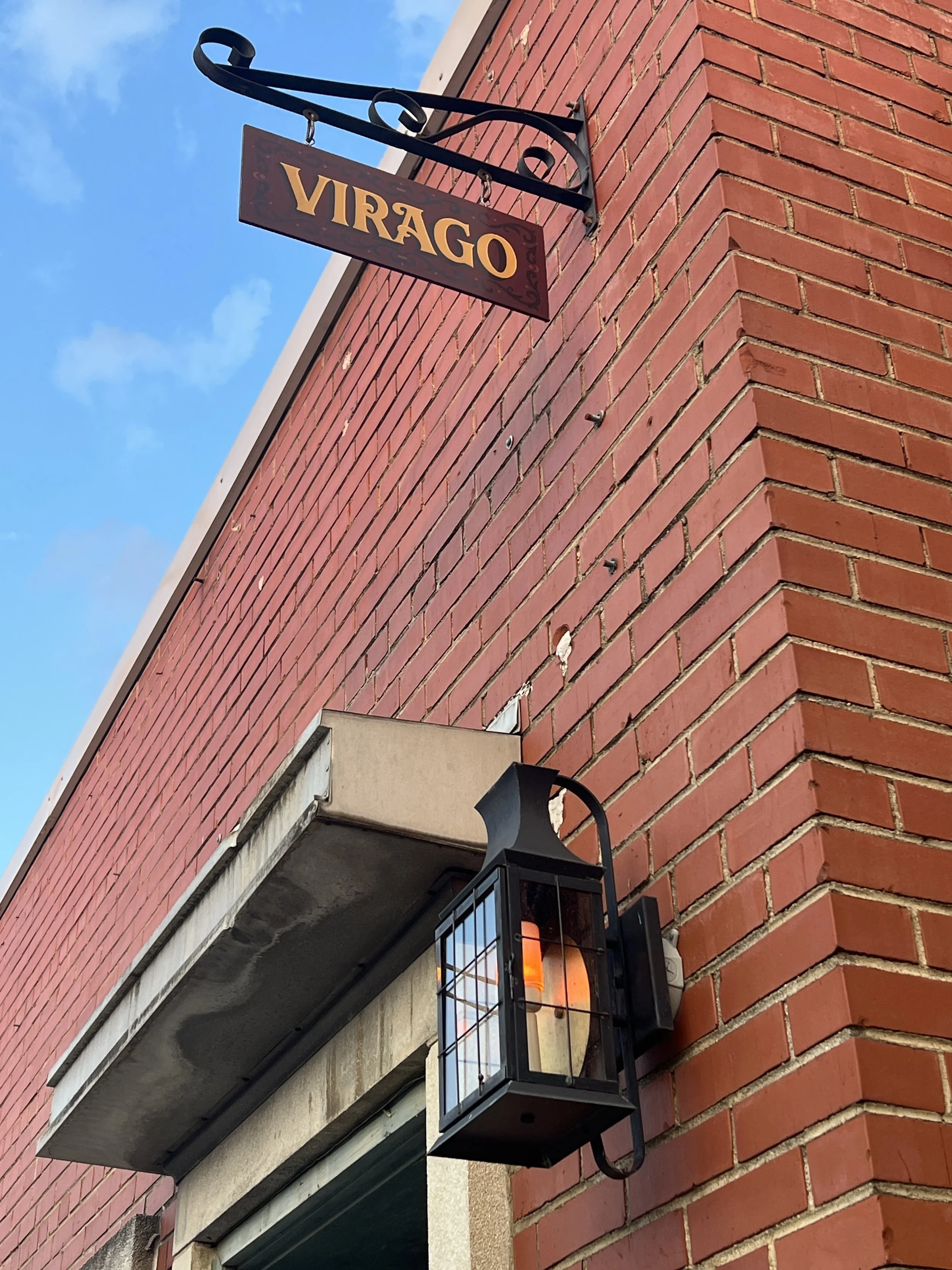 Virago Distillery sign