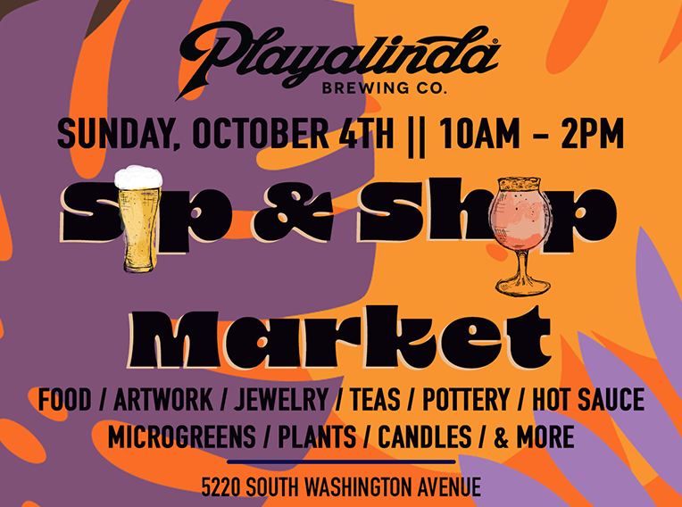 Sunday Vendor Market October 4th 10am-2pm with live music & over 27+ vendors