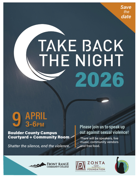 Front Range Take Back the Night Poster
