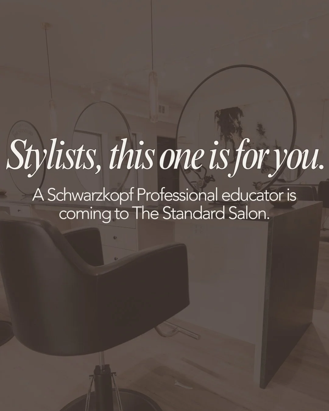 Ready to grow your skills and your circle? 

We&rsquo;re hosting a foiled cashmere class at The Standard Salon- a hands on blonding class led by a Schwarzkopf professional educator. 

Spend the day learning modeling foil techniques, seamless dimensio