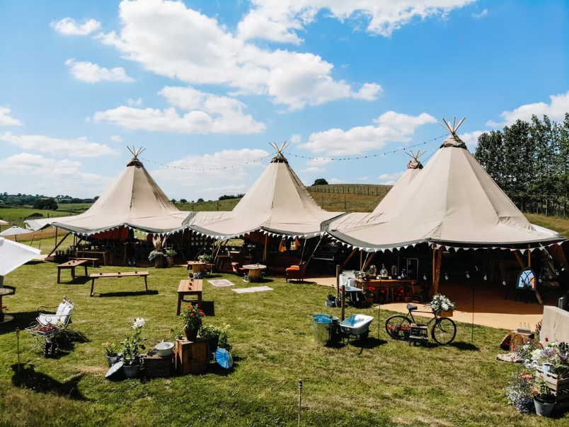 Deer Farm Tipi Weddings - Devon Festival Style Venue