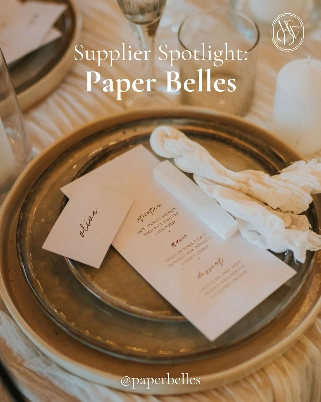 Supplier Spotlight: PaperBelles &ndash; Luxury Wedding Stationery⁠
⁠
Meet Jade, a talented wedding stationer and recent bride, crafting luxury, sustainable stationery for modern, eco-conscious couples.⁠
⁠
From her Devon studio, PaperBelles works with