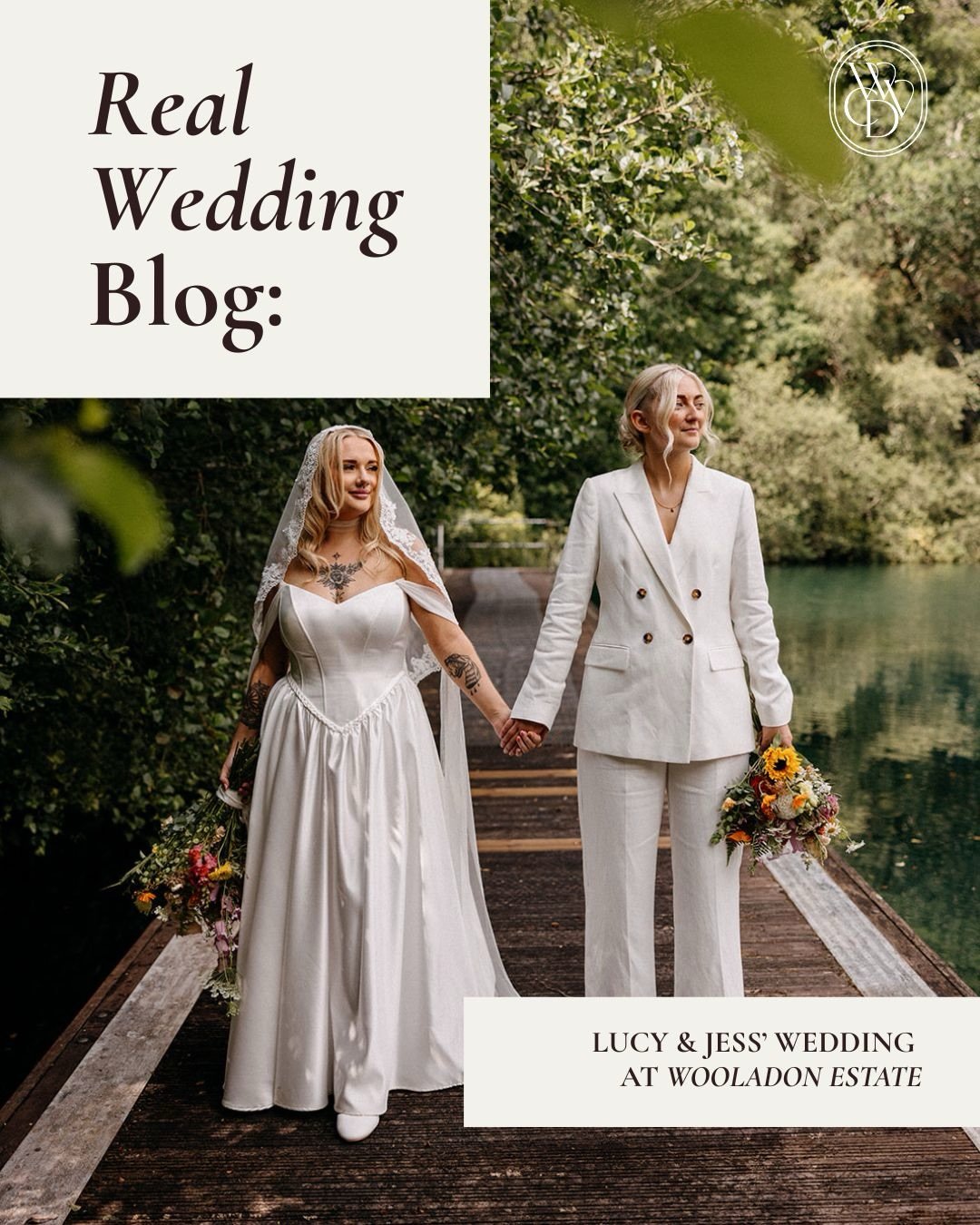 Colour, joy &amp; retro vibes! ✨
 
Lucy &amp; Jess&rsquo; wedding at Wooladon Estate was bold, playful, and completely their own, captured beautifully by Katie Goff Photography. From a 70s-inspired colour palette 🌈 to a lakeside couple portrait sess