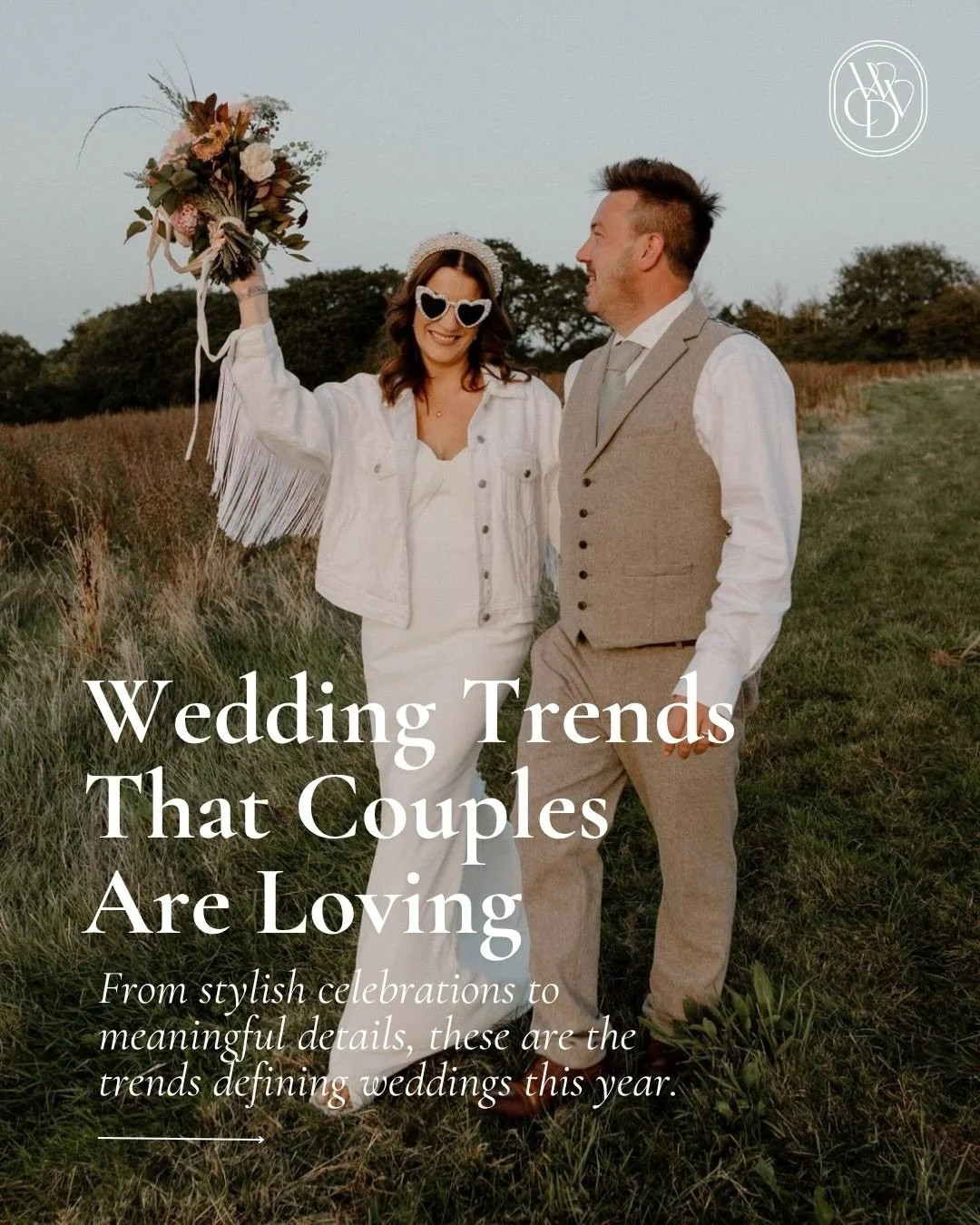 Wedding trends are evolving but the focus is the same, creating a day that feels authentic, memorable and completely personal.

We&rsquo;re seeing couples embrace everything from unplugged ceremonies and editorial photography to immersive florals and