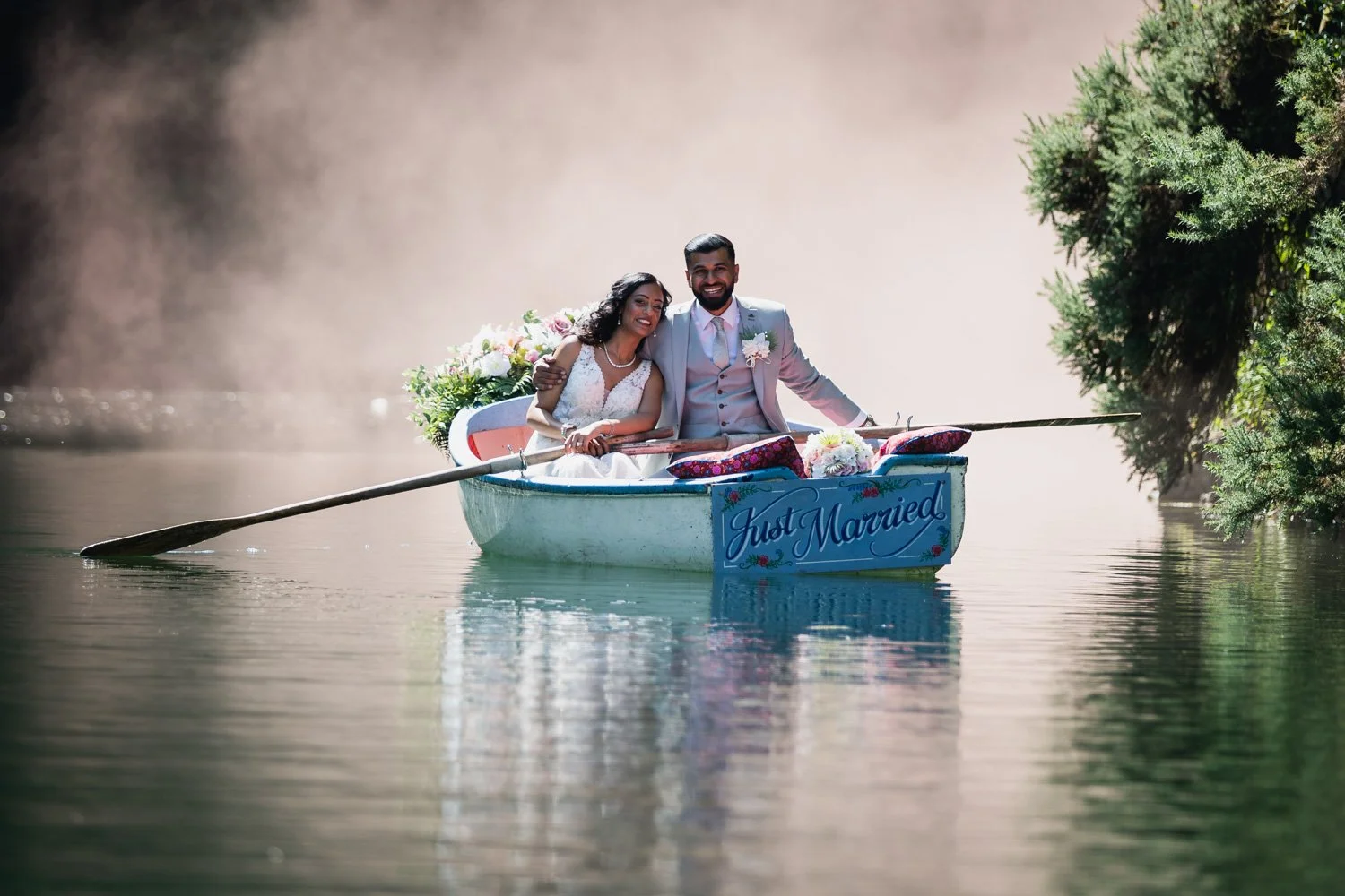 Couple on a rowing boat