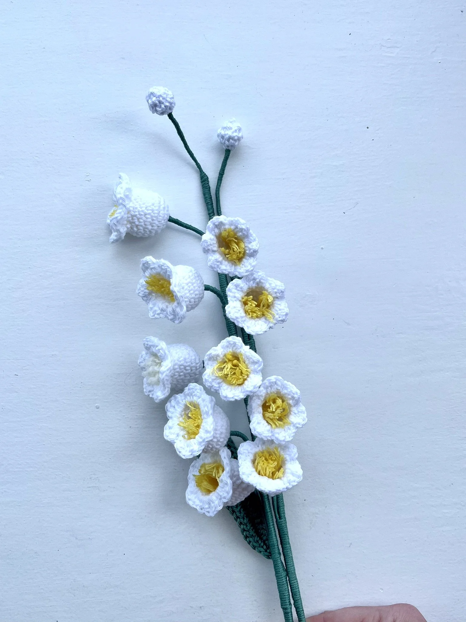 Crochet Lily of the Valley Flower Bouquet - May Birth Flower