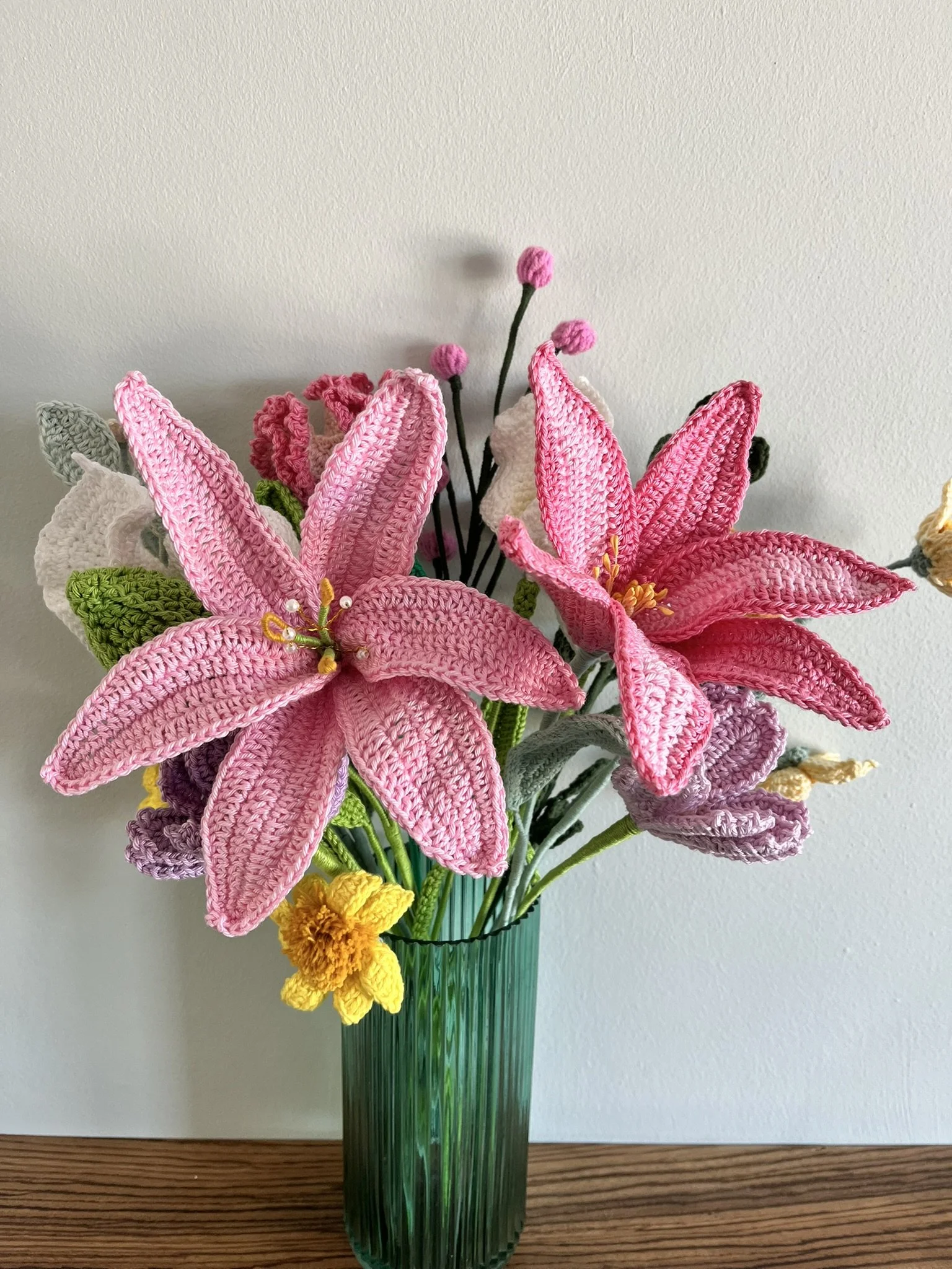 Pink Lily & Calla Lily Bouquet (15 items)