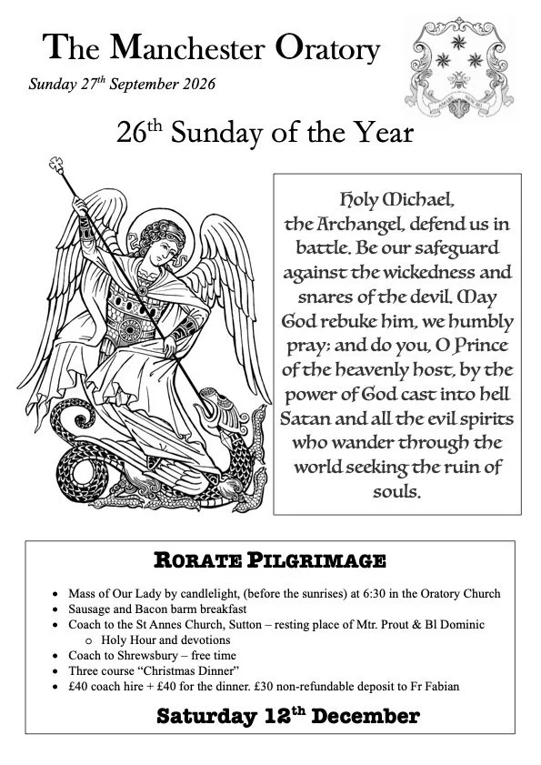 The Twenty-sixth Sunday of the Year