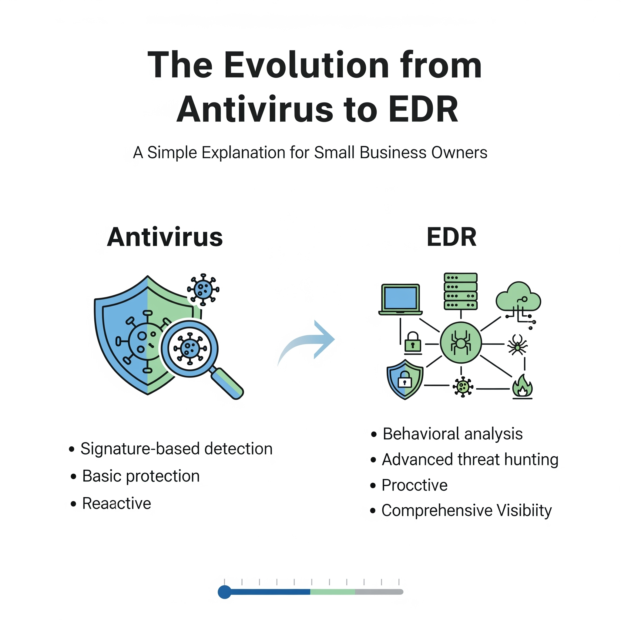 The Evolution from Antivirus to EDR: A Simple Explanation for Small Business Owners
