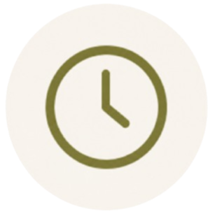 Uhr, analoge und minimalistisches Design in Grün