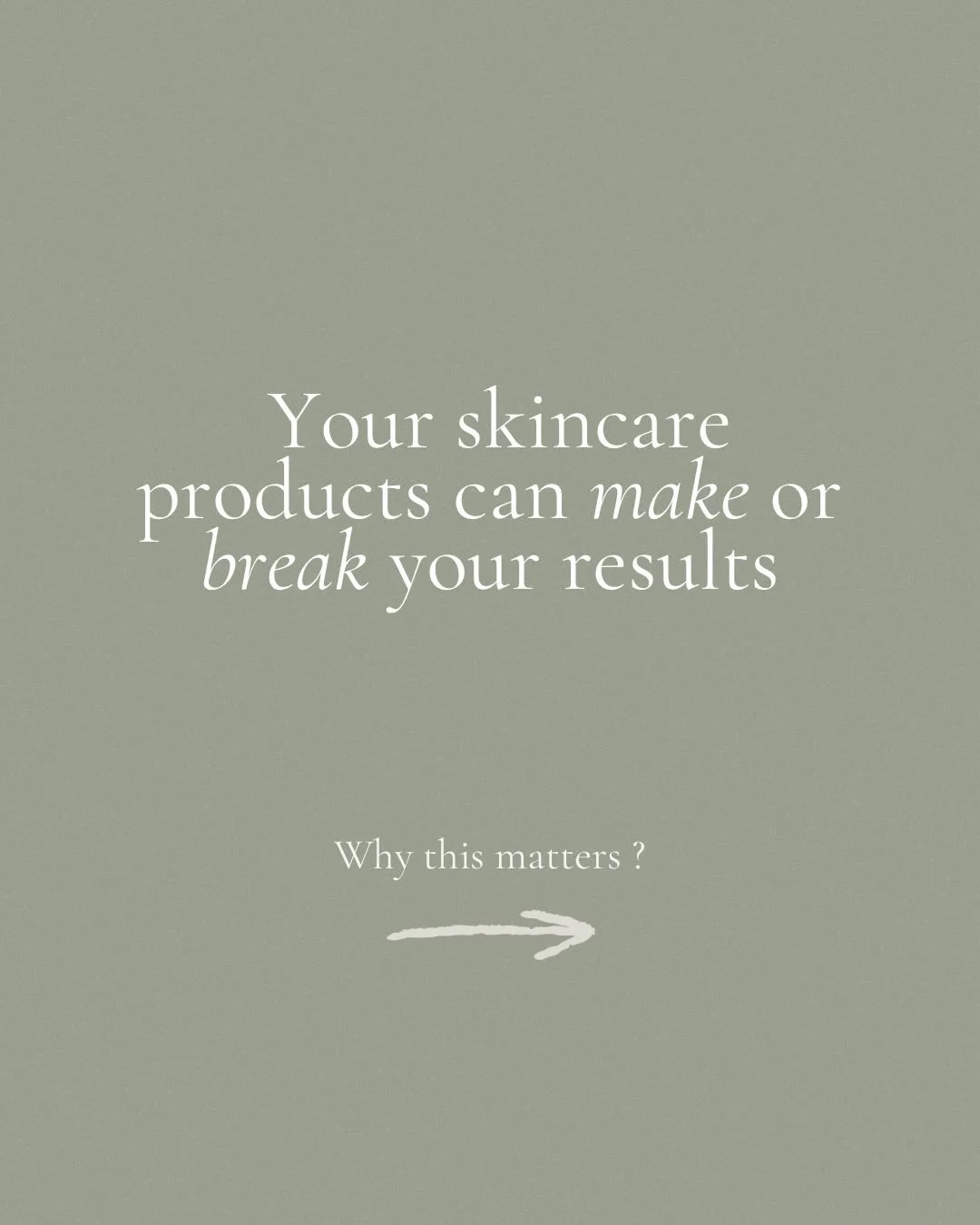 Your skincare products can either support your results or work against them 🌿

Professional treatments do the heavy lifting, but your home care is what determines how your skin responds, heals, and progresses.

When products aren&rsquo;t matched spe